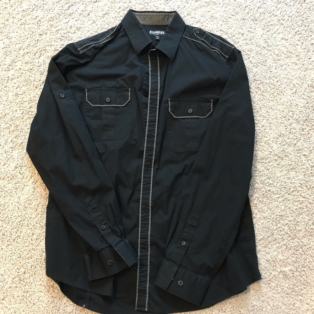 Men’s Express fitted dress shirt